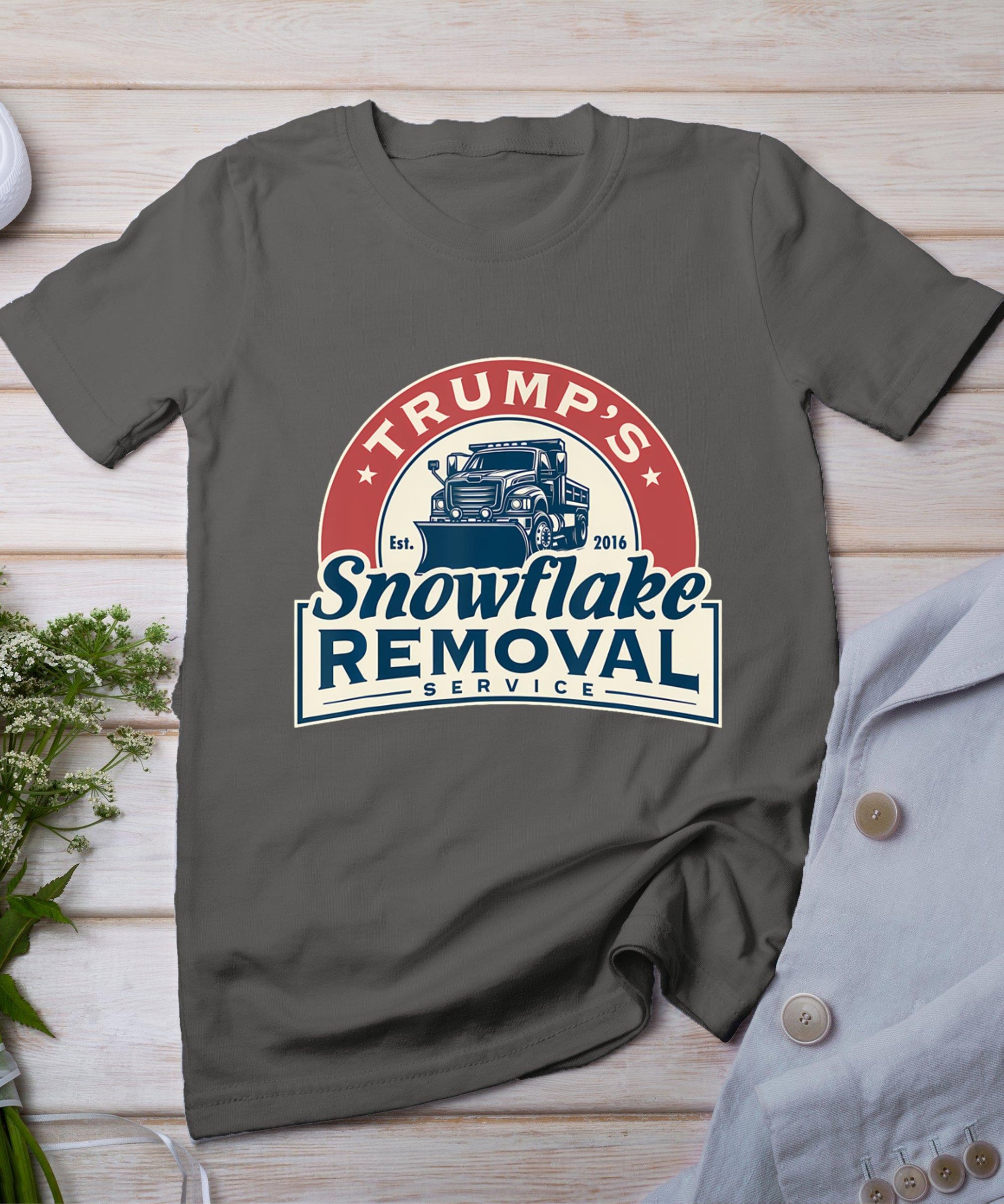 Trump's Snowflake Removal Service Funny Trump 2024 T-Shirt