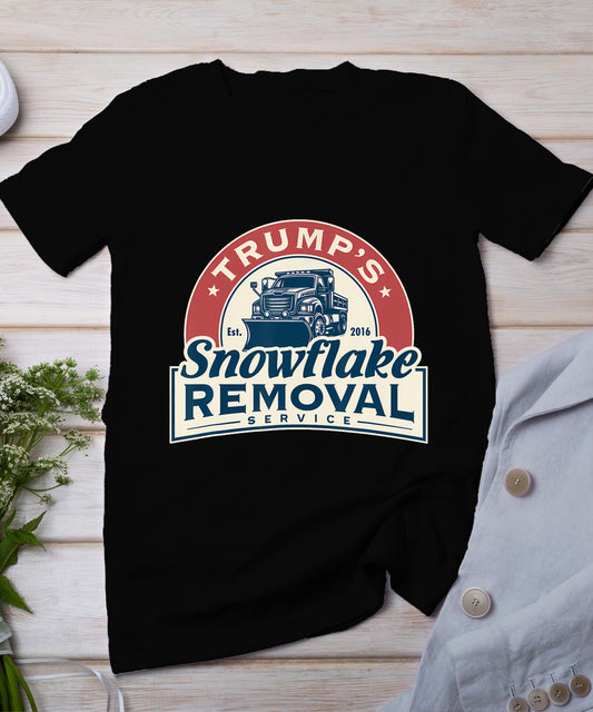 Trump's Snowflake Removal Service Funny Trump 2024 T-Shirt