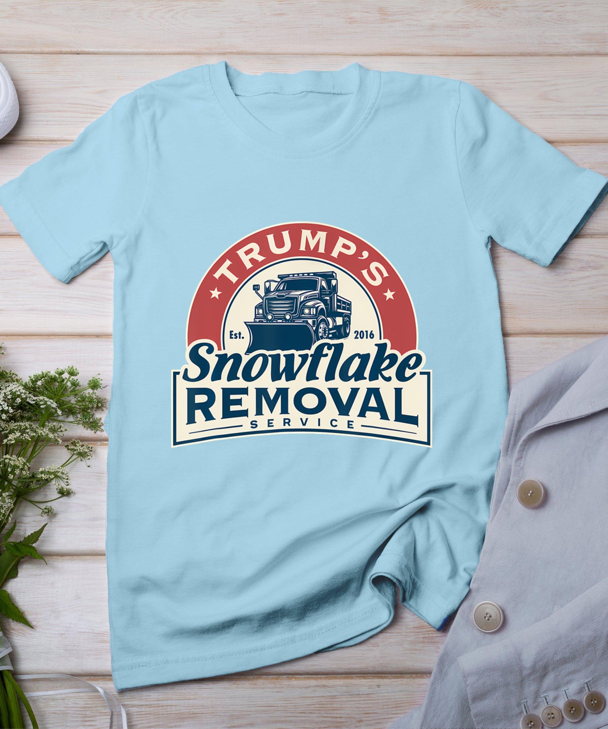 Trump's Snowflake Removal Service Funny Trump 2024 T-Shirt