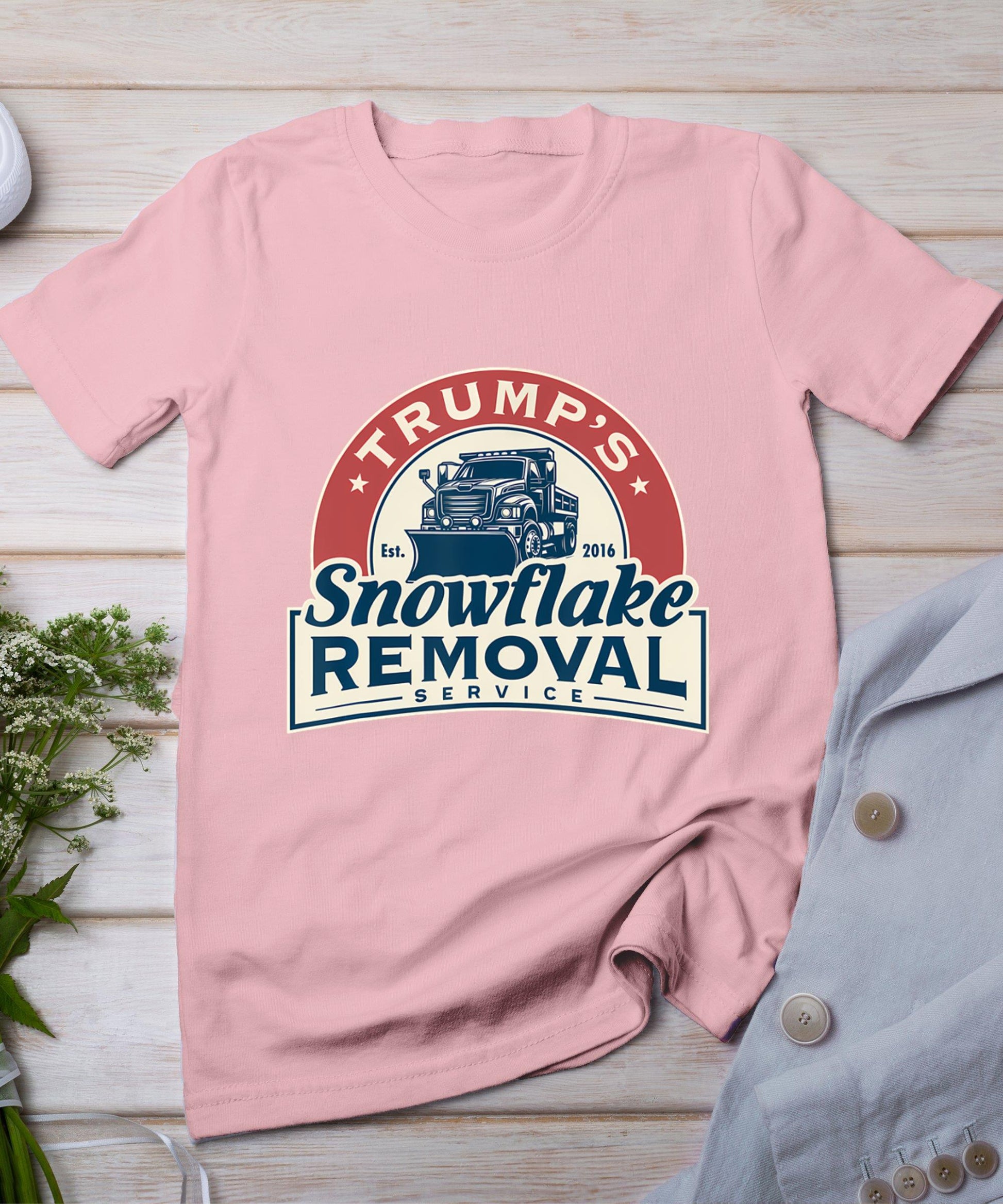 Trump's Snowflake Removal Service Funny Trump 2024 T-Shirt