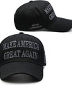 Donald Trump 45-47 Never Surrender MAGA Hat Make America Great Again Slogan with USA Flag Adjustable Baseball Cap Black