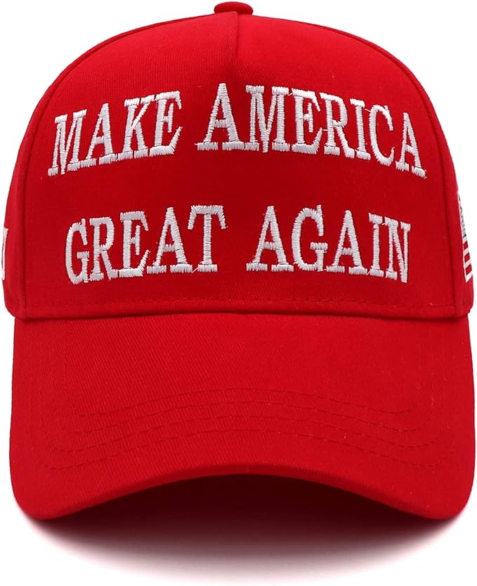 Trump 2024 Hat 45-47 MAGA Hat Make America Great Again Donald Trump Slogan with USA Flag Embroidery Adjustable Baseball Cap