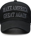 Donald Trump 45-47 Never Surrender MAGA Hat Make America Great Again Slogan with USA Flag Adjustable Baseball Cap Black