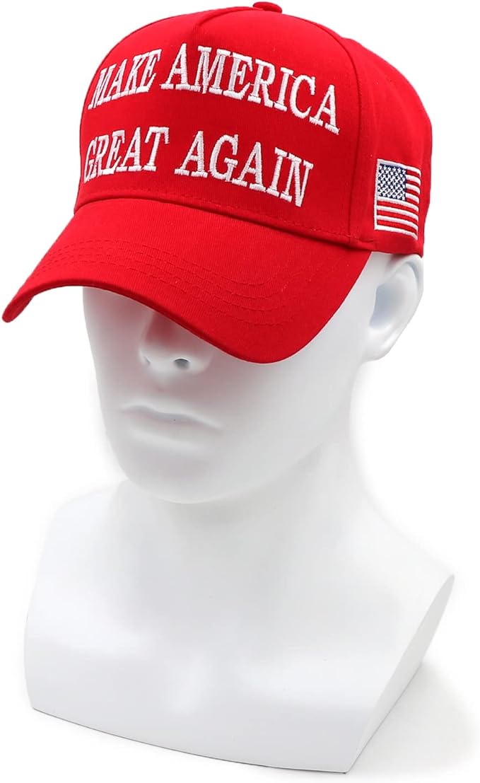 Trump 2024 Hat 45-47 MAGA Hat Make America Great Again Donald Trump Slogan with USA Flag Embroidery Adjustable Baseball Cap